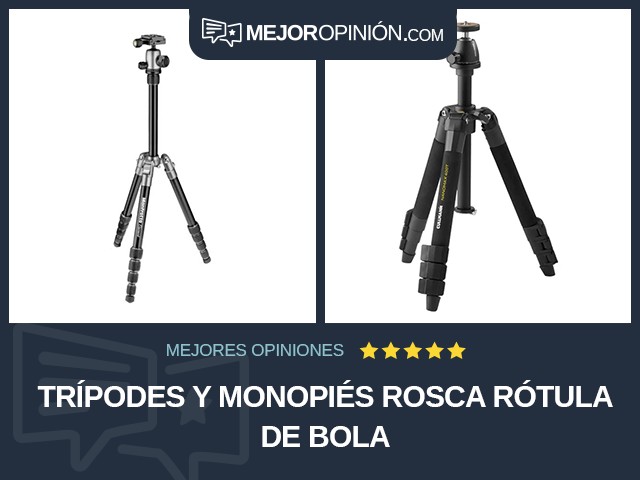 Trípodes y monopiés Rosca Rótula de bola