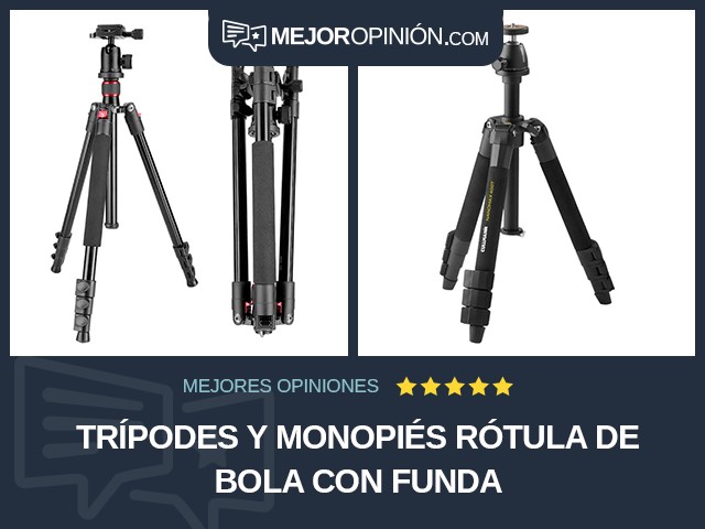 Trípodes y monopiés Rótula de bola Con funda