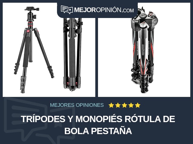 Trípodes y monopiés Rótula de bola Pestaña