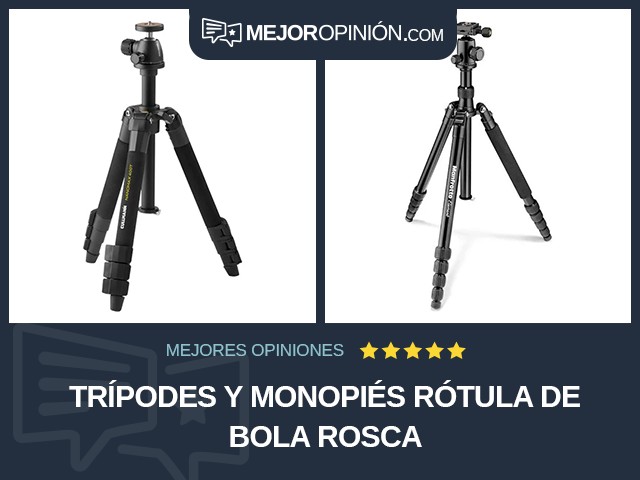 Trípodes y monopiés Rótula de bola Rosca