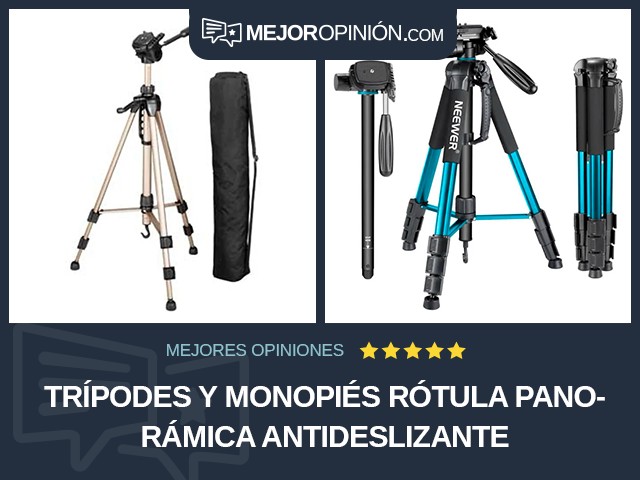 Trípodes y monopiés Rótula panorámica Antideslizante