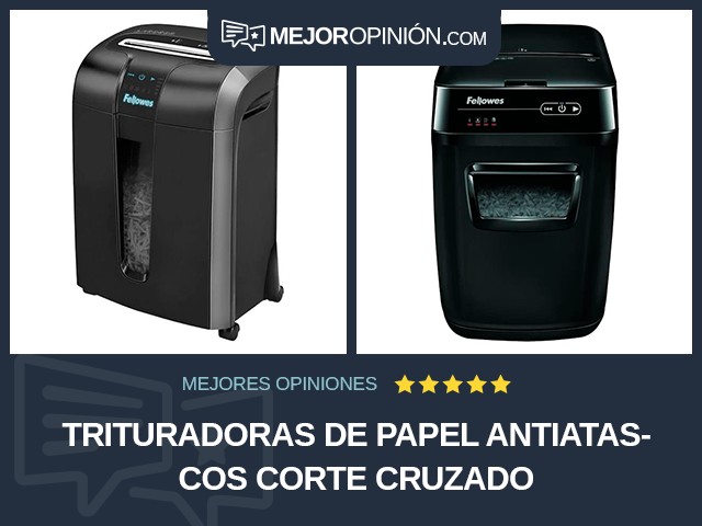 Trituradoras de papel Antiatascos Corte cruzado