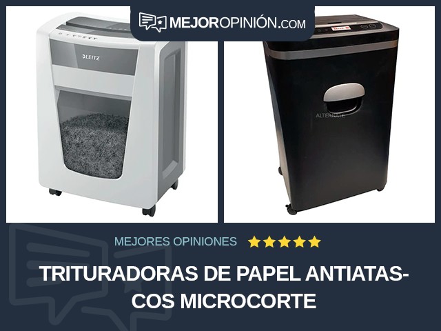 Trituradoras de papel Antiatascos Microcorte