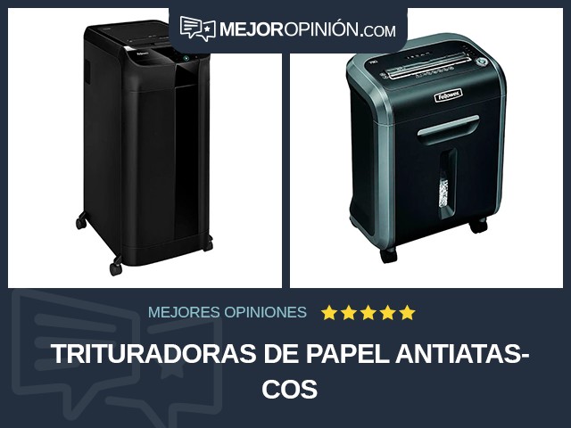 Trituradoras de papel Antiatascos