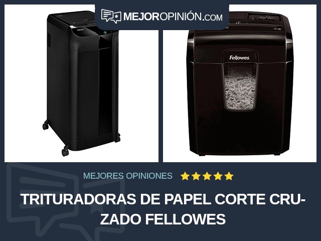 Trituradoras de papel Corte cruzado Fellowes