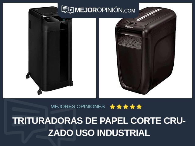 Trituradoras de papel Corte cruzado Uso industrial