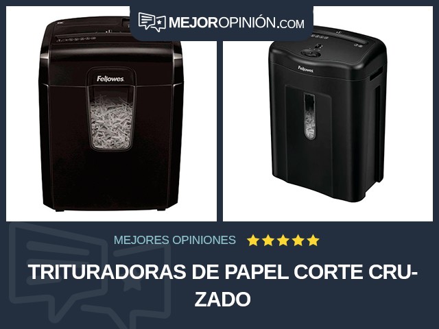 Trituradoras de papel Corte cruzado