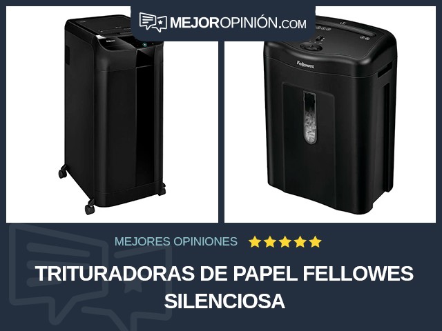 Trituradoras de papel Fellowes Silenciosa