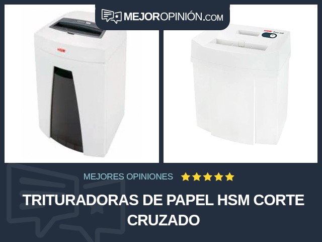 Trituradoras de papel HSM Corte cruzado