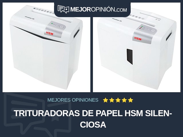 Trituradoras de papel HSM Silenciosa