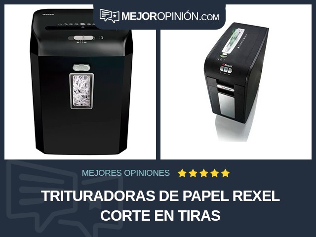 Trituradoras de papel Rexel Corte en tiras