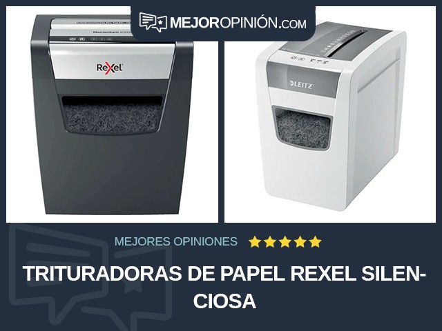 Trituradoras de papel Rexel Silenciosa