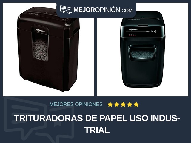 Trituradoras de papel Uso industrial