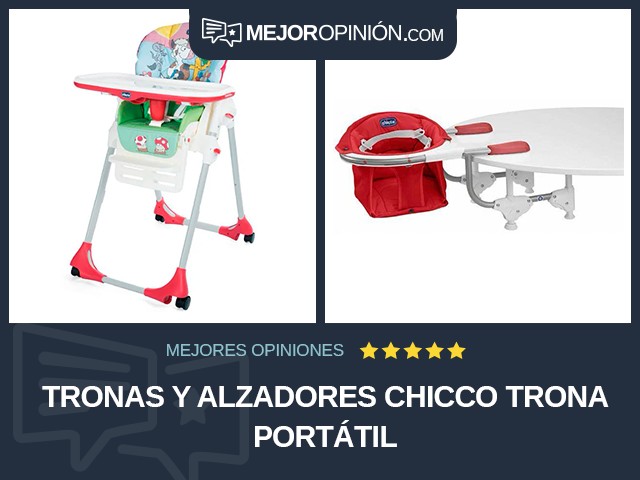 Tronas y alzadores Chicco Trona portátil