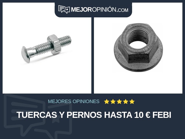 Tuercas y pernos Hasta 10 € Febi