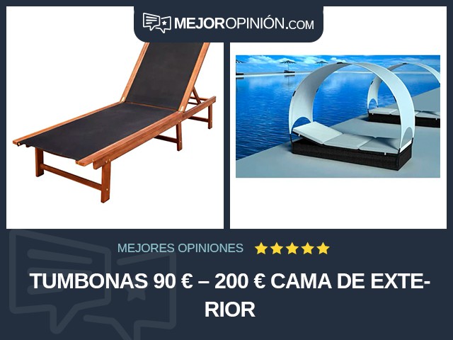 Tumbonas 90 € – 200 € Cama de exterior