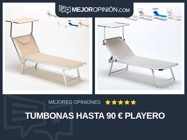 Tumbonas Hasta 90 € Playero