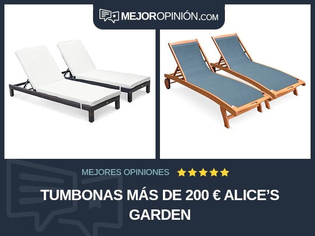Tumbonas Más de 200 € Alice's Garden