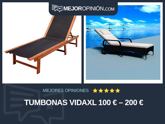 Tumbonas vidaXL 100 € – 200 €