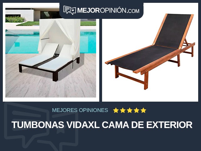 Tumbonas vidaXL Cama de exterior