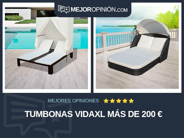 Tumbonas vidaXL Más de 200 €