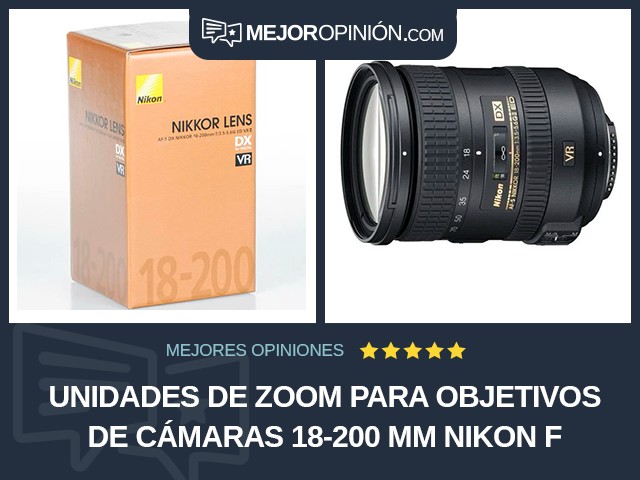 Unidades de zoom para objetivos de cámaras 18-200 mm Nikon F