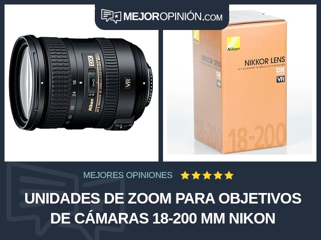 Unidades de zoom para objetivos de cámaras 18-200 mm Nikon