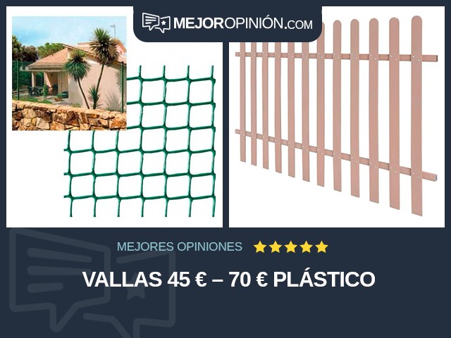 Vallas 45 € – 70 € Plástico