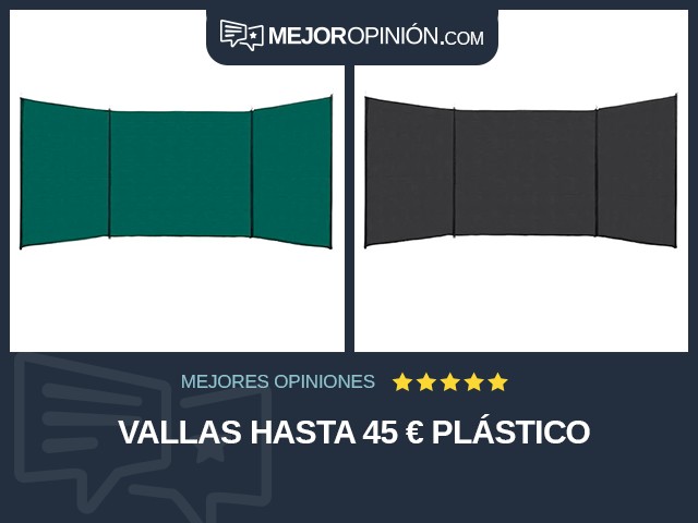 Vallas Hasta 45 € Plástico