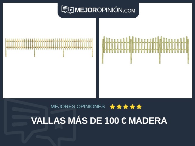 Vallas Más de 100 € Madera