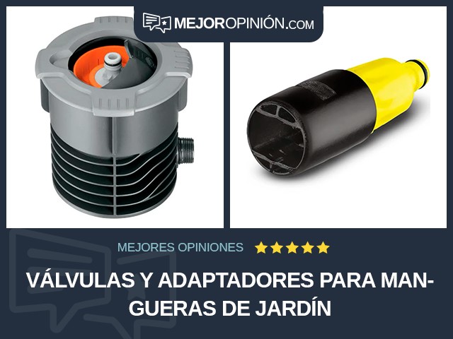 Válvulas y adaptadores para mangueras de jardín