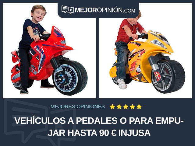 Vehículos a pedales o para empujar Hasta 90 € Injusa