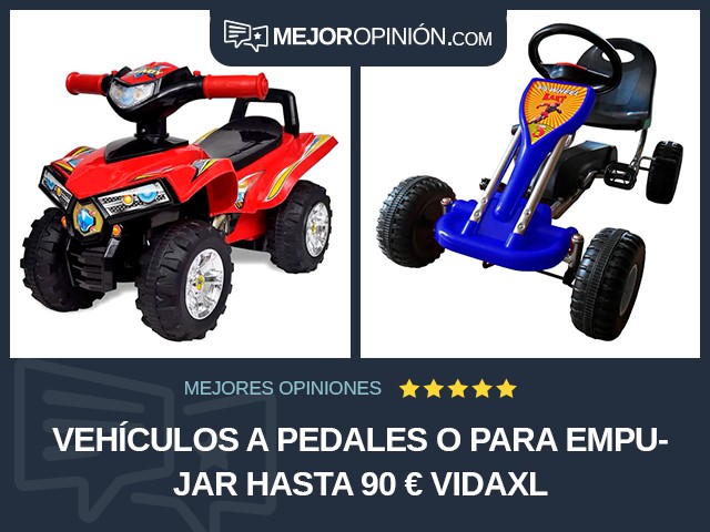 Vehículos a pedales o para empujar Hasta 90 € vidaXL