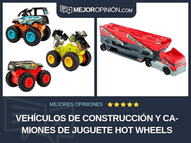 Vehículos de construcción y camiones de juguete Hot Wheels