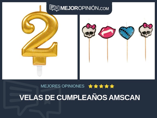 Velas de cumpleaños Amscan