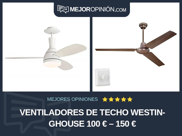 Ventiladores de techo Westinghouse 100 € – 150 €