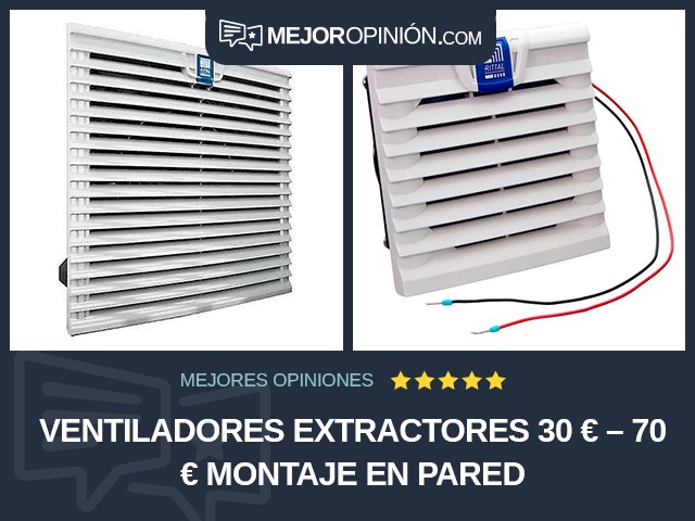 Ventiladores extractores 30 € – 70 € Montaje en pared