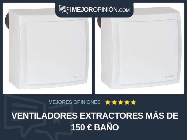 Ventiladores extractores Más de 150 € Baño
