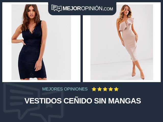 Vestidos Ceñido Sin mangas