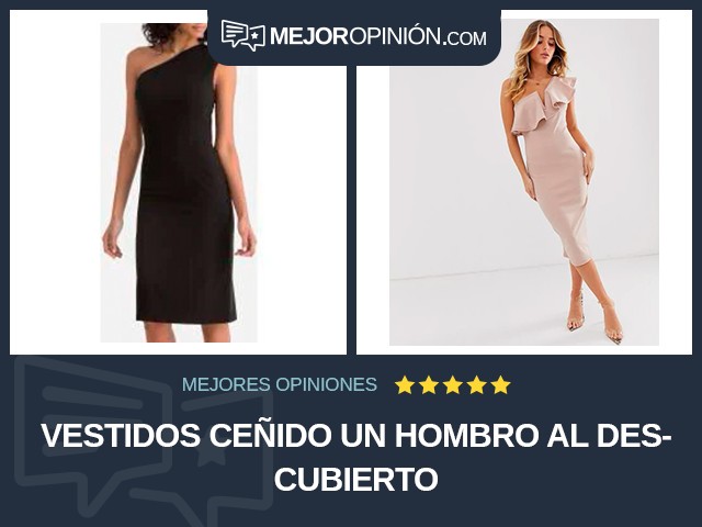 Vestidos Ceñido Un hombro al descubierto