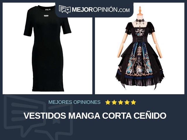 Vestidos Manga corta Ceñido