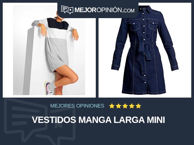 Vestidos Manga larga Mini