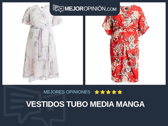 Vestidos Tubo Media manga
