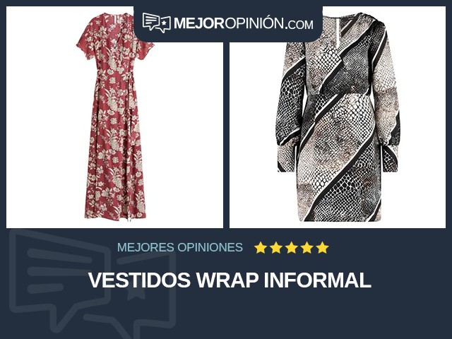 Vestidos Wrap Informal