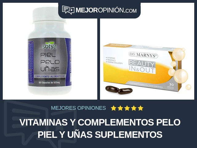 Vitaminas y complementos Pelo piel y uñas Suplementos