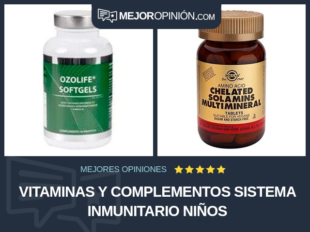 Vitaminas y complementos Sistema inmunitario Niños