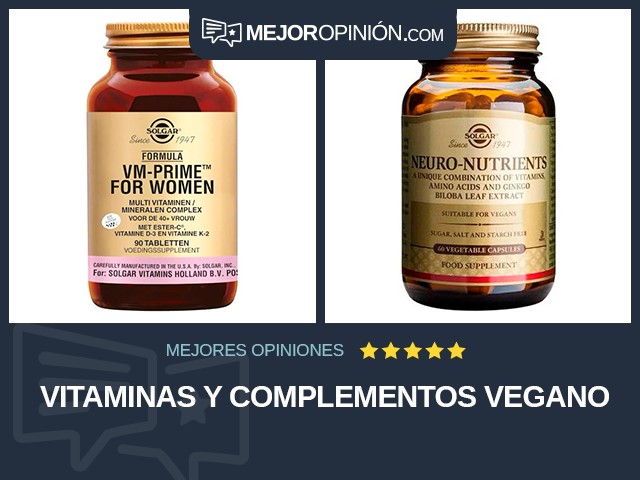 Vitaminas y complementos Vegano
