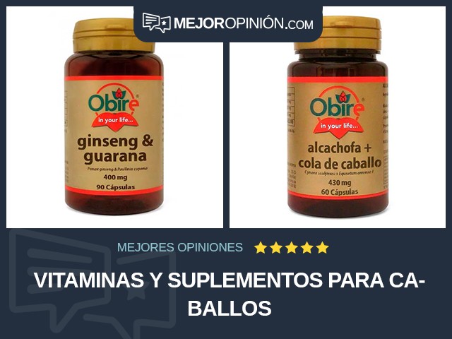 Vitaminas y suplementos para caballos