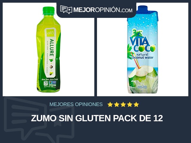 Zumo Sin gluten Pack de 12