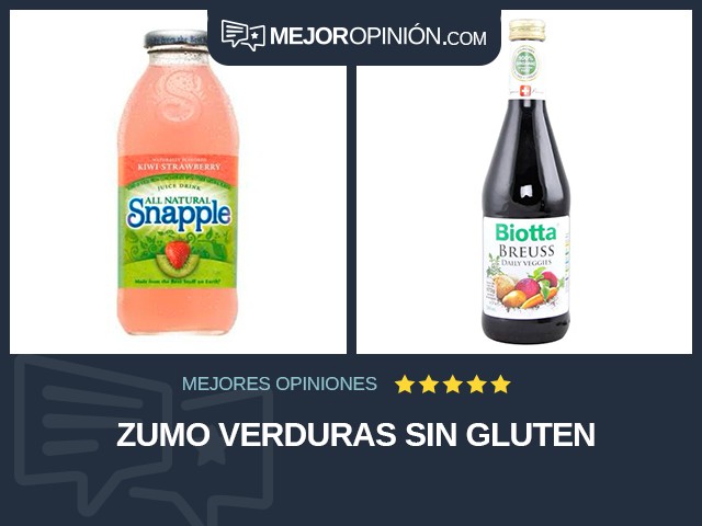 Zumo Verduras Sin gluten